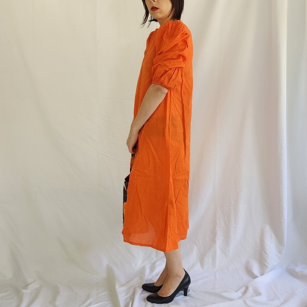 Vintage Orange Polka Dot Halloween‎ Dress and Bag - Picture 3 of 5